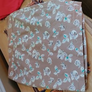 Loft floral pencil skirt